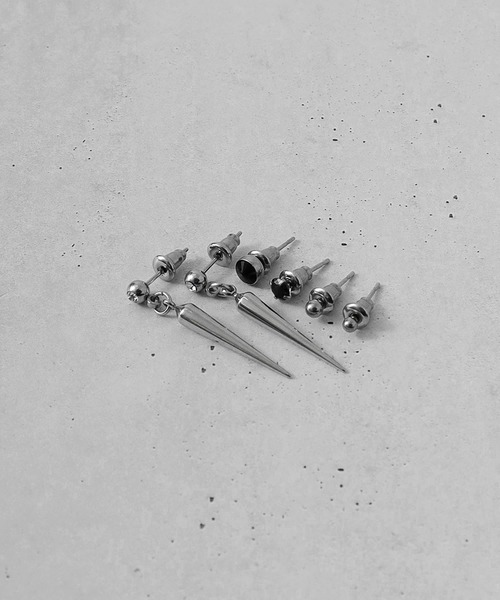 Diliraba（ディリラバ）の「Diliraba 6点セット ポスト316 アレルギー対応 ステンレス ピアス（ピアス（両耳用）・メンズ・C/D/E/F/S/T/U/V/W/A/H/J/O/Q/X/K/L/M/N/B/G/I/P/R・FREE）」の13枚目の写真