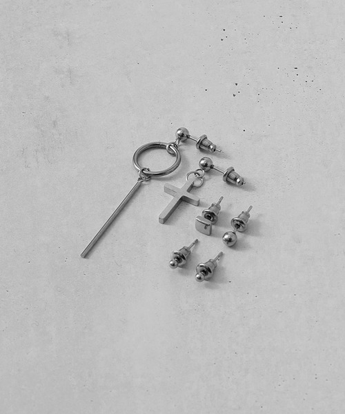 Diliraba（ディリラバ）の「Diliraba 6点セット ポスト316 アレルギー対応 ステンレス ピアス（ピアス（両耳用）・メンズ・C/D/E/F/S/T/U/V/W/A/H/J/O/Q/X/K/L/M/N/B/G/I/P/R・FREE）」の16枚目の写真