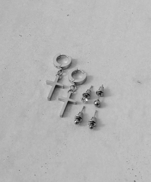 Diliraba（ディリラバ）の「Diliraba 6点セット ポスト316 アレルギー対応 ステンレス ピアス（ピアス（両耳用）・メンズ・C/D/E/F/S/T/U/V/W/A/H/J/O/Q/X/K/L/M/N/B/G/I/P/R・FREE）」の17枚目の写真