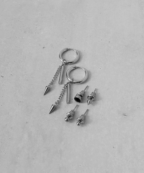 Diliraba（ディリラバ）の「Diliraba 6点セット ポスト316 アレルギー対応 ステンレス ピアス（ピアス（両耳用）・メンズ・C/D/E/F/S/T/U/V/W/A/H/J/O/Q/X/K/L/M/N/B/G/I/P/R・FREE）」の18枚目の写真