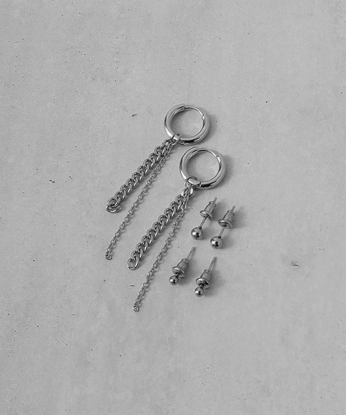 Diliraba（ディリラバ）の「Diliraba 6点セット ポスト316 アレルギー対応 ステンレス ピアス（ピアス（両耳用）・メンズ・C/D/E/F/S/T/U/V/W/A/H/J/O/Q/X/K/L/M/N/B/G/I/P/R・FREE）」の22枚目の写真