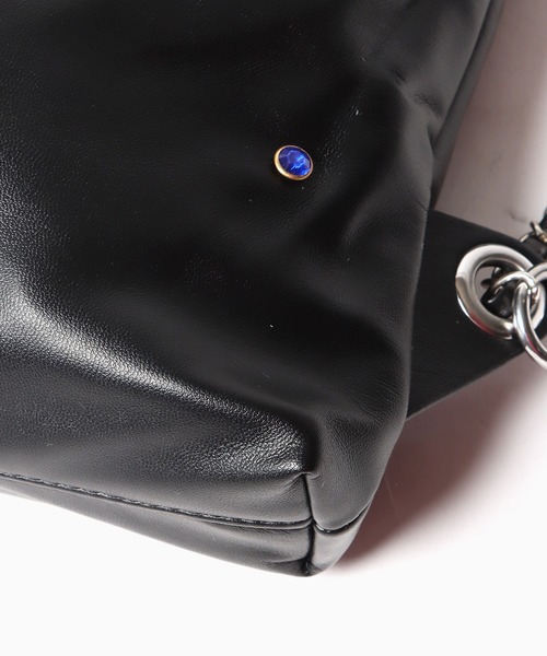 Chick（チック）の「▲ビジューチェーンバッグ（バックパック/リュック・レディース・シルバー/ブラック/ホワイト・FREE）」の15枚目の写真