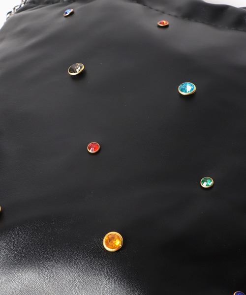 Chick（チック）の「▲ビジューチェーンバッグ（バックパック/リュック・レディース・シルバー/ブラック/ホワイト・FREE）」の16枚目の写真