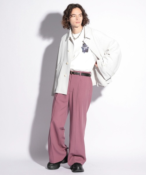 HARE（ハレ）の「ウラケバックプリントスウェット(HARE)（スウェット・メンズ・ブルー/ホワイト/ブラック・FREE）」の4枚目の写真