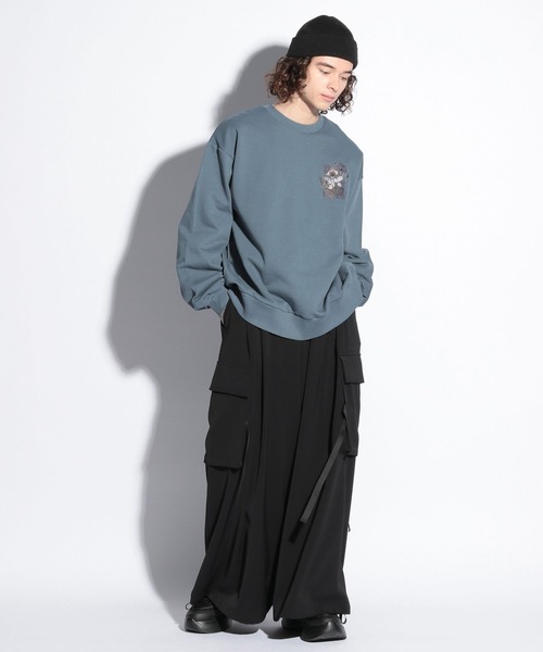 HARE（ハレ）の「ウラケバックプリントスウェット(HARE)（スウェット・メンズ・ブルー/ホワイト/ブラック・FREE）」の11枚目の写真