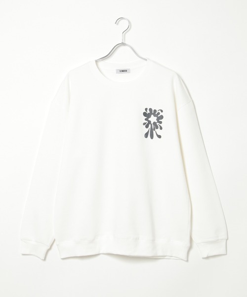 NO NEED（ノーニード）の「フラワーモチーフ グラフィックオーバースウェット（スウェット・メンズ・ブラック/ホワイト/ネイビー/ブラウン系その他・ﾌﾘ-）」の15枚目の写真