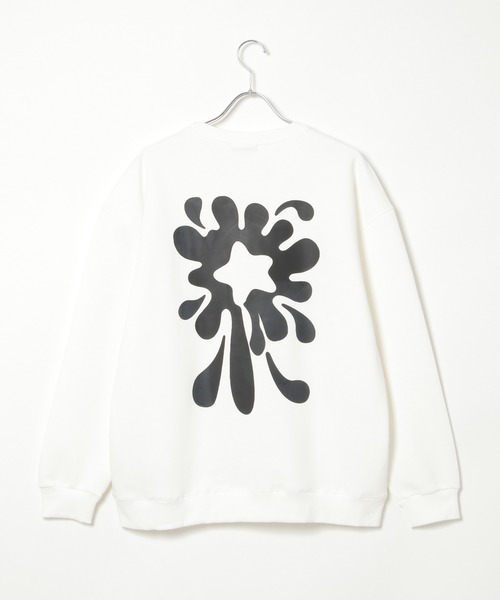NO NEED（ノーニード）の「フラワーモチーフ グラフィックオーバースウェット（スウェット・メンズ・ブラック/ホワイト/ネイビー/ブラウン系その他・ﾌﾘ-）」の16枚目の写真