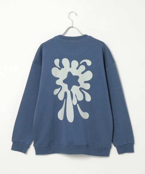 NO NEED（ノーニード）の「フラワーモチーフ グラフィックオーバースウェット（スウェット・メンズ・ブラック/ホワイト/ネイビー/ブラウン系その他・ﾌﾘ-）」の12枚目の写真