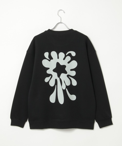 NO NEED（ノーニード）の「フラワーモチーフ グラフィックオーバースウェット（スウェット・メンズ・ブラック/ホワイト/ネイビー/ブラウン系その他・ﾌﾘ-）」の14枚目の写真