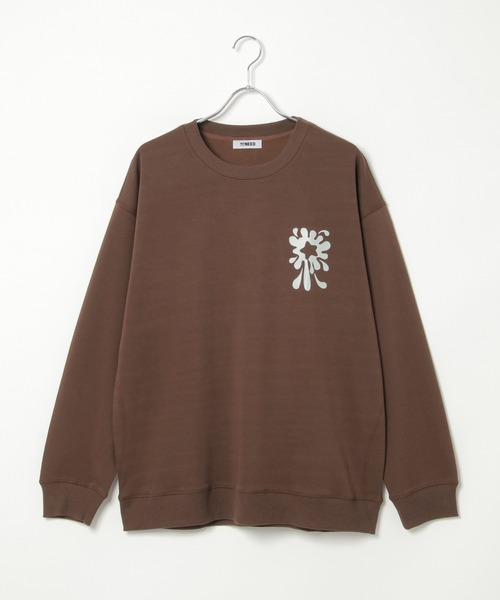 NO NEED（ノーニード）の「フラワーモチーフ グラフィックオーバースウェット（スウェット・メンズ・ブラック/ホワイト/ネイビー/ブラウン系その他・ﾌﾘ-）」の18枚目の写真