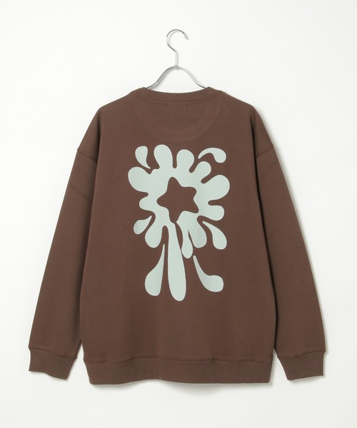 NO NEED（ノーニード）の「フラワーモチーフ グラフィックオーバースウェット（スウェット・メンズ・ブラック/ホワイト/ネイビー/ブラウン系その他・ﾌﾘ-）」の19枚目の写真