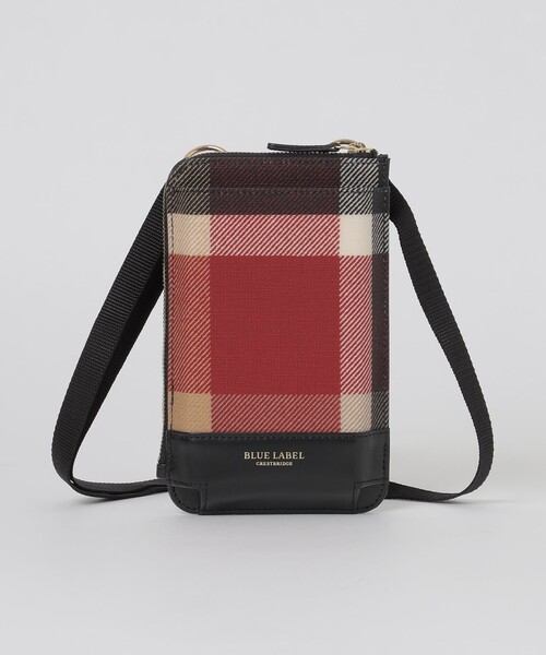 BLUE LABEL CRESTBRIDGE（ブルーレーベルクレストブリッジ）の「クレストブリッジチェックPVCスマホポシェット（スマホケース/カバー・レディース・レッド/ベージュ系その他/オレンジ系その他/ロイヤルブルー・FREE）」の12枚目の写真