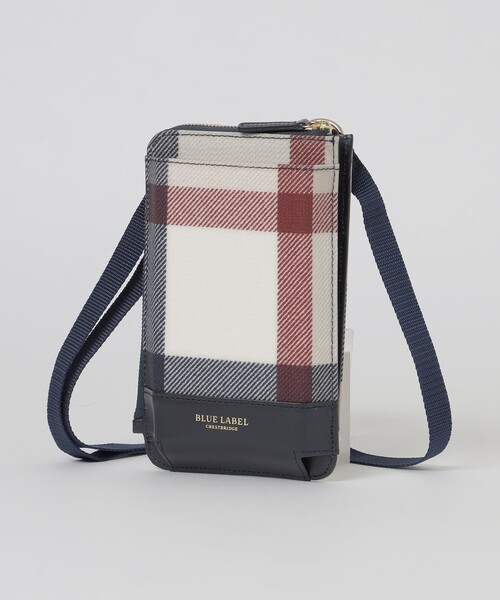 BLUE LABEL CRESTBRIDGE（ブルーレーベルクレストブリッジ）の「クレストブリッジチェックPVCスマホポシェット（スマホケース/カバー・レディース・レッド/ベージュ系その他/オレンジ系その他/ロイヤルブルー・FREE）」の5枚目の写真