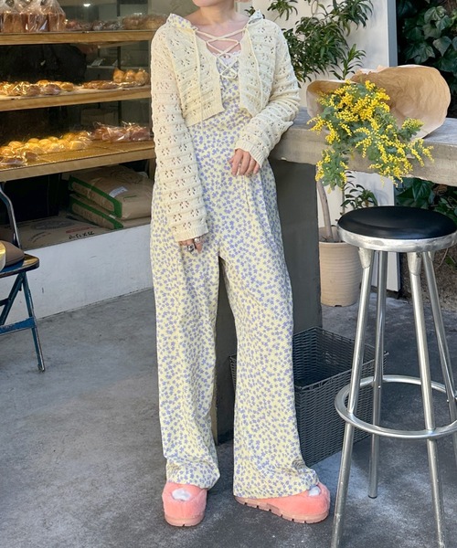 Alley by w closet(アリーバイダブルクローゼット)の「【Alley】バラモチーフ付きレースキャミソール(キャミソール・レディース・グレー/オフホワイト/ホワイト系/ブラック/イエロー/ラベンダー/ピンク・FREE)」の16枚目の写真