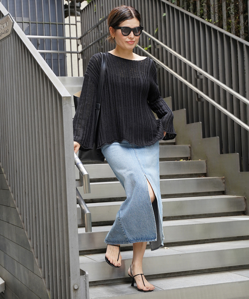 Deuxieme Classe(ドゥーズィエムクラス)の「*DENIM W Slit スカート(スカート・レディース・ブルー・34/36/38)」の13枚目の写真