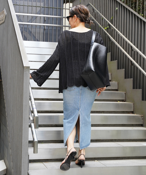 Deuxieme Classe(ドゥーズィエムクラス)の「*DENIM W Slit スカート(スカート・レディース・ブルー・34/36/38)」の15枚目の写真