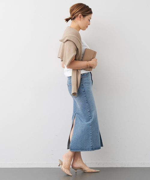 Deuxieme Classe(ドゥーズィエムクラス)の「*DENIM W Slit スカート(スカート・レディース・ブルー・34/36/38)」の18枚目の写真