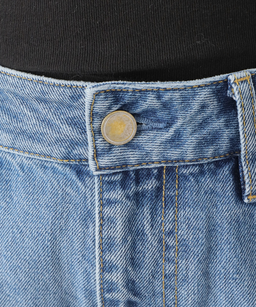 Deuxieme Classe(ドゥーズィエムクラス)の「*DENIM W Slit スカート(スカート・レディース・ブルー・34/36/38)」の2枚目の写真