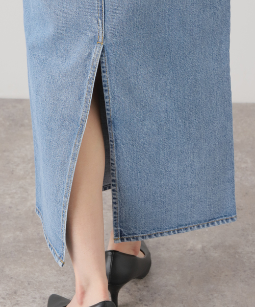 Deuxieme Classe(ドゥーズィエムクラス)の「*DENIM W Slit スカート(スカート・レディース・ブルー・34/36/38)」の4枚目の写真