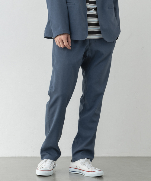 Gramicci（グラミチ）の「GRAMICCI 別注 THICK AND THIN AMUNZEN パンツ（スラックス・メンズ・チャコールグレー/ブラック/ネイビー/ブルー・SMALL/MEDIUM/LARGE/X-LARGE）」の5枚目の写真