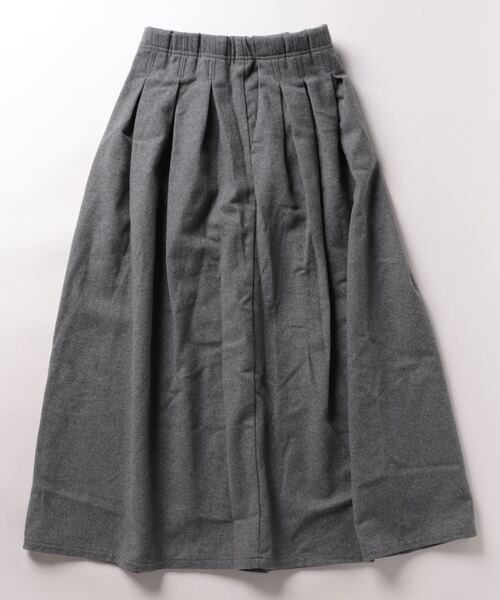 NC372さ＠ GRAMICCI WOOL PLATED SKIRT スカート