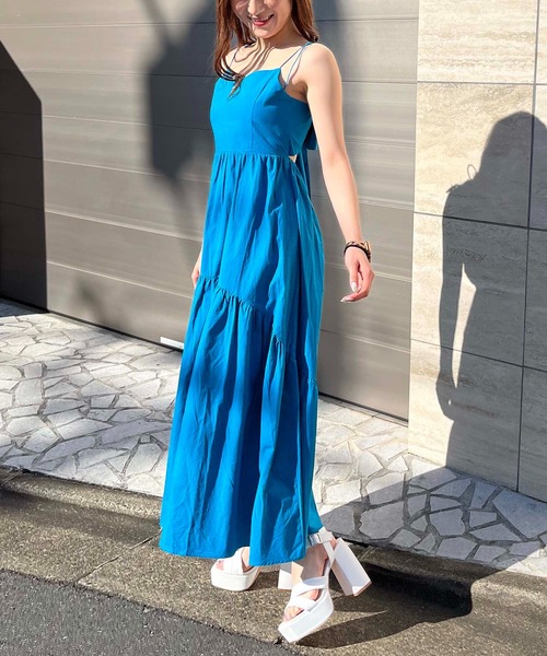 SPIRALGIRL(スパイラルガール)の「バックリボンティアードワンピース(ワンピース・レディース・ブラック/ピンク/ブルー・FREE)」の14枚目の写真