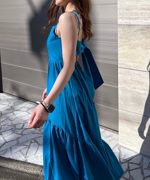 SPIRALGIRL(スパイラルガール)の「バックリボンティアードワンピース(ワンピース・レディース・ブラック/ピンク/ブルー・FREE)」の15枚目の写真