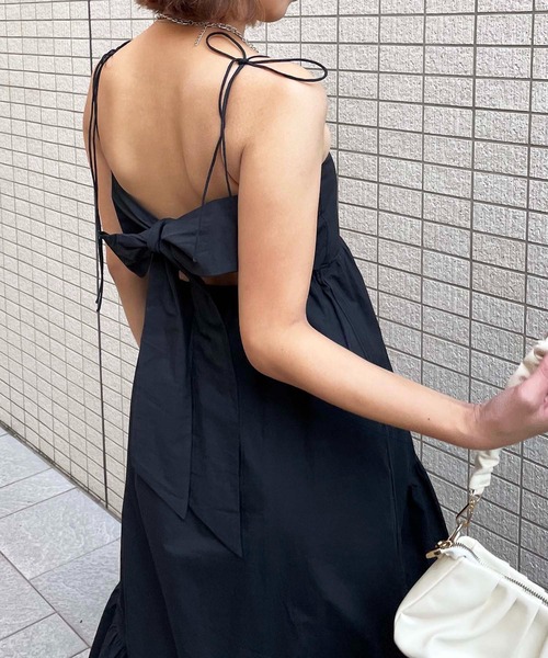 SPIRALGIRL(スパイラルガール)の「バックリボンティアードワンピース(ワンピース・レディース・ブラック/ピンク/ブルー・FREE)」の17枚目の写真