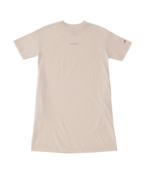 NEW BALANCE（ニューバランス）の「吸水速乾 Linear logo ドレス（ワンピース・キッズ・ブラック/ライトベージュ/ピンク・130/140/150/160）」の3枚目の写真