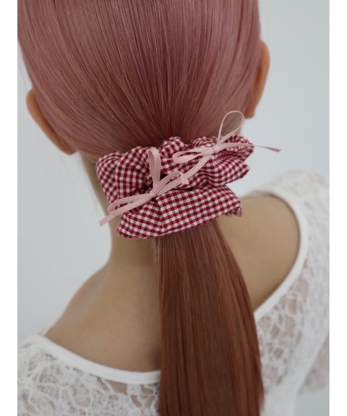 シュシュマム 4色展開】check shushu（シュシュ）｜jumelle（ジュメロ）の