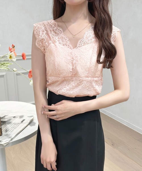 apres jour(アプレジュール)の「レースカップ付きインナー【ZOZOTOWN限定アイテム】(キャミソール・レディース・ピンク/サックスブルー/ブラック/オフホワイト・X-LARGE/フリー)」の19枚目の写真