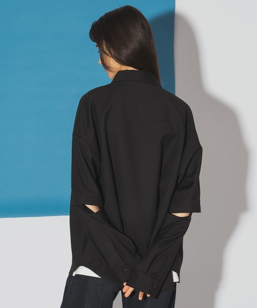 SELLE GLANT（セレグランテ）の「2WAY WESTERN SHIRT JACKET/2WAYウエスタンシャツジャケット（シャツ/ブラウス・メンズ・ブラック/ブラウン・SMALL/MEDIUM/LARGE）」の7枚目の写真