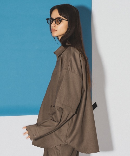 SELLE GLANT（セレグランテ）の「2WAY WESTERN SHIRT JACKET/2WAYウエスタンシャツジャケット（シャツ/ブラウス・メンズ・ブラック/ブラウン・SMALL/MEDIUM/LARGE）」の21枚目の写真