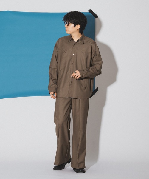 ジャケット・アウター SUBLATIONS RUSIY SATIN WESTERN SHIRT セール】2WAY WESTERN SHIRT JACKET/2WAYウエスタンシャツジャケット