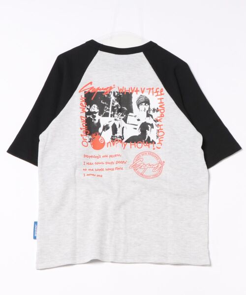 SEQUENZ（シークエンズ）の「フォトカレッジラグランＴ（Tシャツ/カットソー・メンズ・レッド/ブラック・L/XL/M）」の3枚目の写真