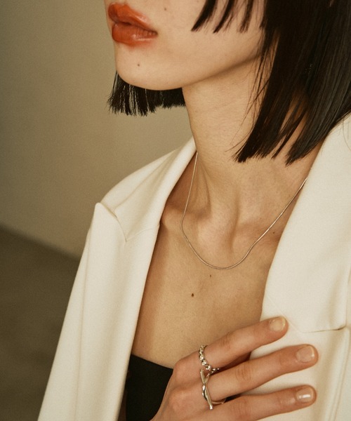 bonu.（ボヌ）の「【silver925】スネークチェーンネックレス（ネックレス・レディース・シルバー・FREE）」の3枚目の写真