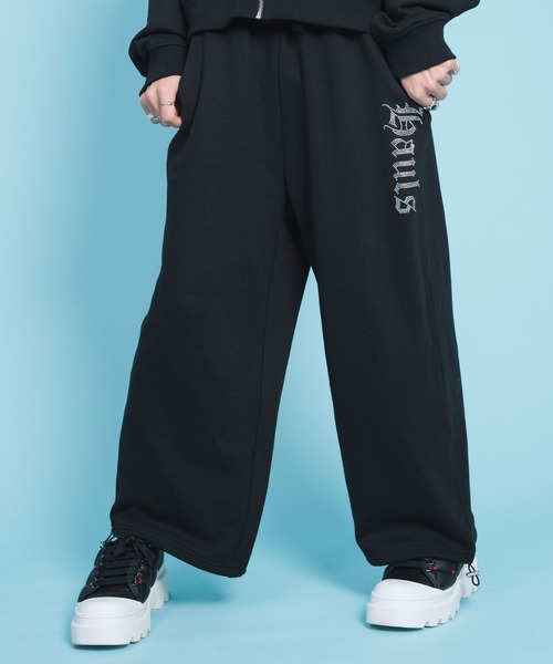 Hauls（ハウルズ）の「きらきら☆ラインストーンSWTパンツ（スウェット