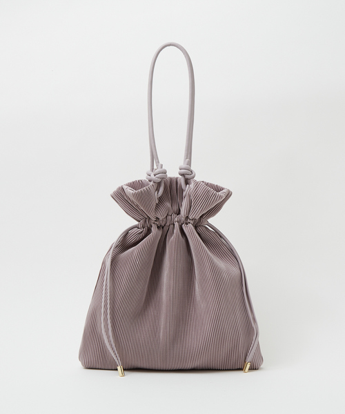 soeur（スール）の「SOEUR/A4プリーツトートバッグ/推し活バッグ/うちわトートバッグ（トートバッグ・レディース・ブラック/アイボリー/ピンクベージュ/ラベンダー/サックスブルー/シルバー・フリー）」の4枚目の写真