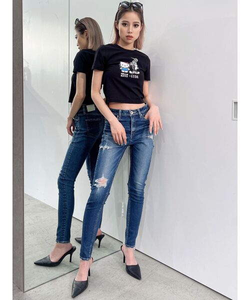 GYDA（ジェイダ）の「ミドルウエスト UNEVEN POCKET ダメージ
