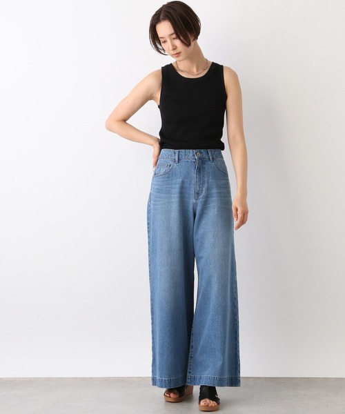 LEPSIM（レプシィム）の「14ゲージリブタンク　987570（タンクトップ・レディース・アイボリー/ブラック/ライトパープル/ベージュ・FREE）」の6枚目の写真