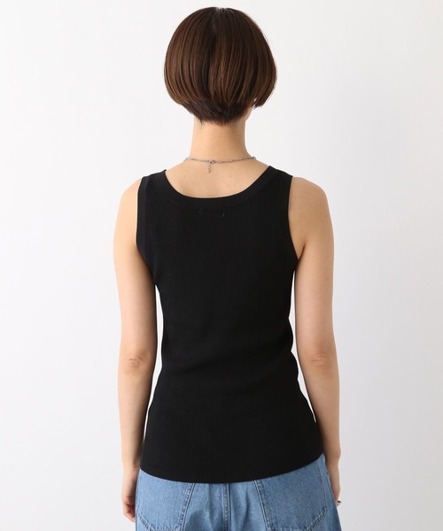 LEPSIM（レプシィム）の「14ゲージリブタンク　987570（タンクトップ・レディース・アイボリー/ブラック/ライトパープル/ベージュ・FREE）」の12枚目の写真