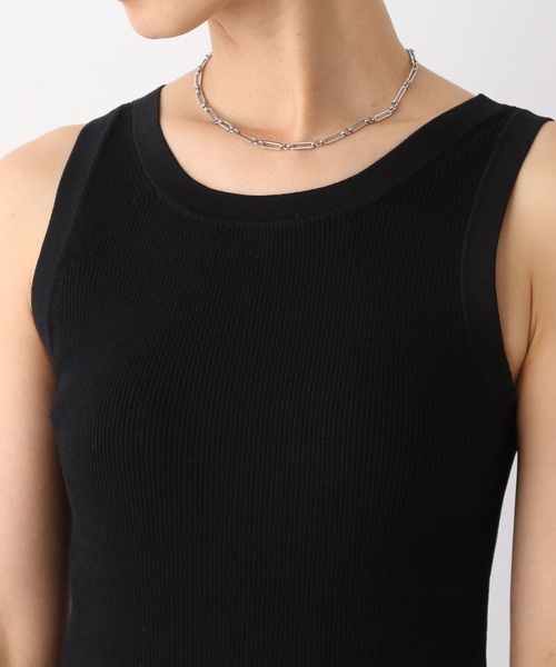 LEPSIM（レプシィム）の「14ゲージリブタンク　987570（タンクトップ・レディース・アイボリー/ブラック/ライトパープル/ベージュ・FREE）」の13枚目の写真