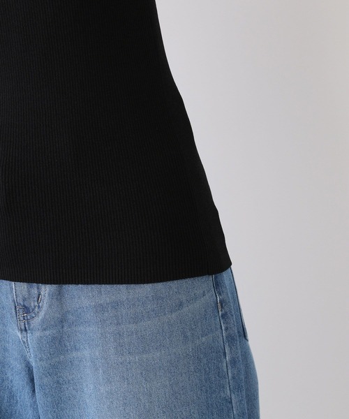 LEPSIM（レプシィム）の「14ゲージリブタンク　987570（タンクトップ・レディース・アイボリー/ブラック/ライトパープル/ベージュ・FREE）」の15枚目の写真