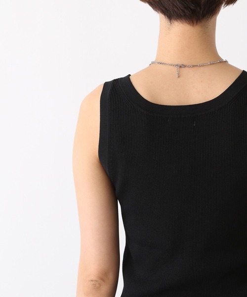 LEPSIM（レプシィム）の「14ゲージリブタンク　987570（タンクトップ・レディース・アイボリー/ブラック/ライトパープル/ベージュ・FREE）」の16枚目の写真