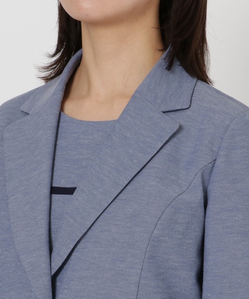 セール】【セットアップ対応】リネン混テーラードジャケット