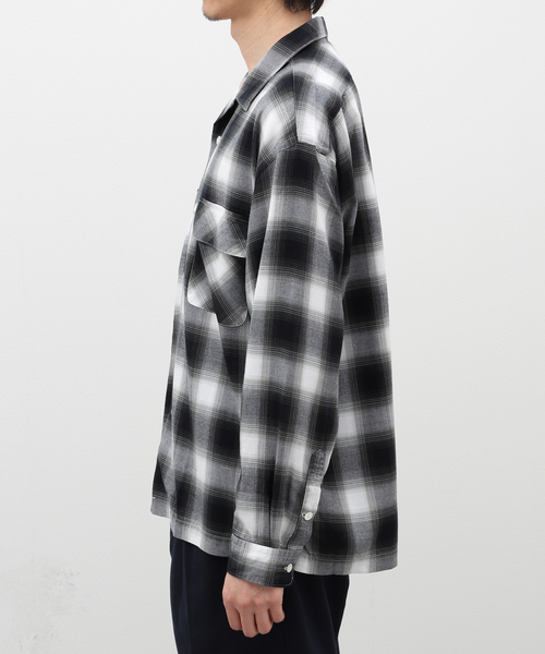 J.S.HOMESTEADジャーナルスタンダードシャンブレーシャツグレーL セール】【J.S.Homestead】T/C TWILL OVER OFFICER SHIRT