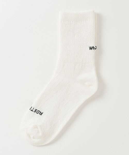 ROSTER SOX（ロスターソックス）の「ROSTER SOX/ロスターソックス  What's up? SOCKS メンズ レディース（ソックス/靴下・メンズ・ブラック/ホワイト・1/2）」の2枚目の写真