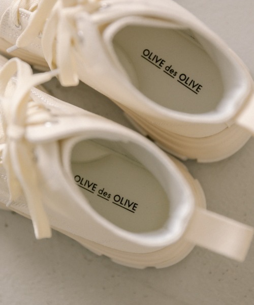 OLIVE des OLIVE（オリーブデオリーブ）の「【S/M/Lサイズ展開】ハイカットスニーカー　1042130010（スニーカー・レディース・ブラック系その他/ブラック/オフホワイト・SMALL/MEDIUM/LARGE）」の22枚目の写真