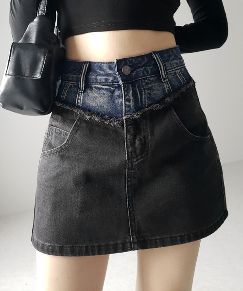 [新品未使用タグ付き] DSQUARED2 デニム　ダメージ加工　ミニスカート 新品未使用タグ付 Dsquared2ダメージデニム ミニスカート 2点セット