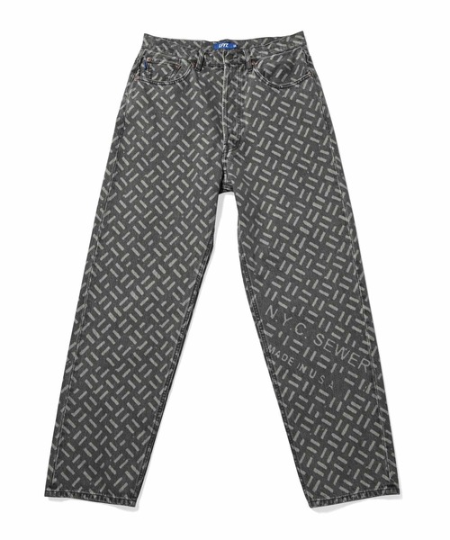 LFYT ラファイエット [Lafayette] - レーザー ウォッシュ加工 デニムパンツ バギーフィット [LASER PROCESSED 5 POCKET WASHED DENIM PANTS BAGGIE FIT] LS241103（デニムパンツ）｜LFYT（エルエフワイティー）